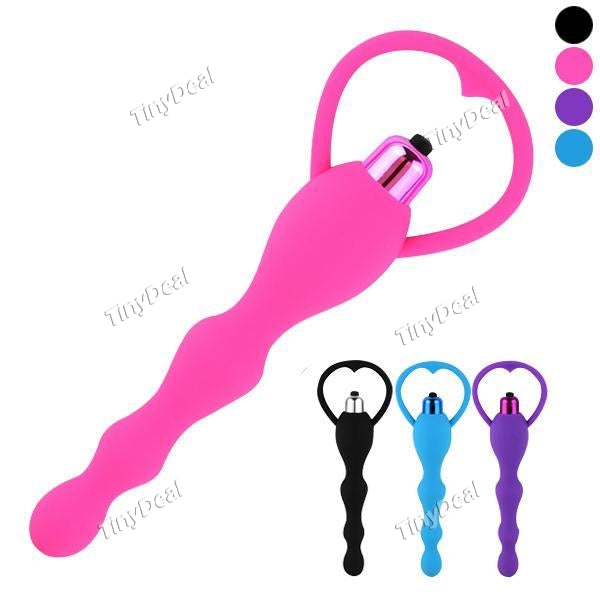 Anal Butt Plug Beads Silicone Massager Dildo Vibrator Stimulate Vibration Pull Beads Sex Toys for Women