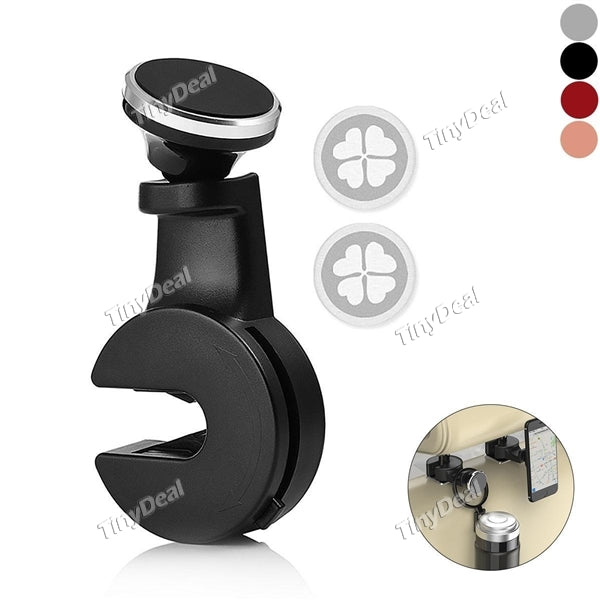 Car Headrest Hanger Car Phone Holder Car Back Seat Headrest Magnetic Mount Holder Car Hooks Storage Organizer for Bag