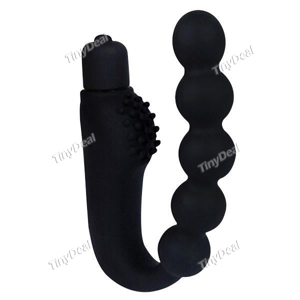 U Type Male Prostate Massager Anal Plug Vibrator Silicone Anal Beads Vaginal Ball Adult Butt Plug Masturbation Sex Toys for Men
