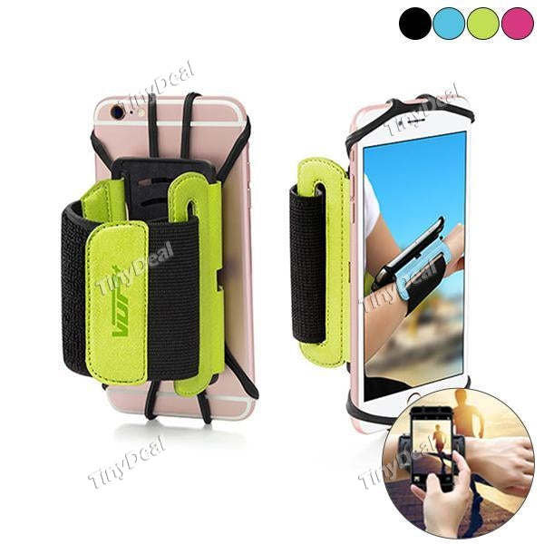 Sports Phone Wristband, 180°Rotatable Cell Phone Holder Jogging Running for iPhone x Samsung Galaxy S8, Other 4-6" Smartphones
