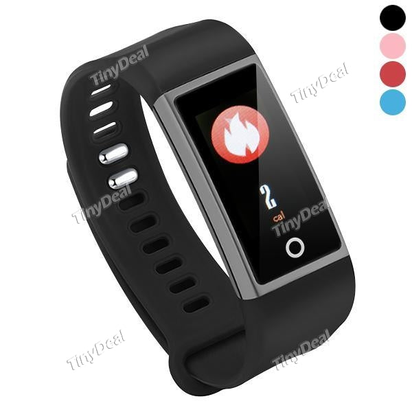 M18 IP67 0.96' Smart Bracelet Wristband USB Charge Sports Note Sleep Test Message Reminder Heart Rate Blood Pressure Monitor