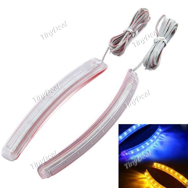 2 x 9 LED 12V Rear View Mirror Turn Signal Indicator Light Waterproof