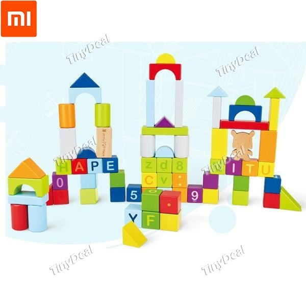 Original Xiaomi Mitu Hape 70PCS Puzzle Building Blocks 26 Letters 10 Numbers Educational Toys For Smart Home Gifts for Kids
