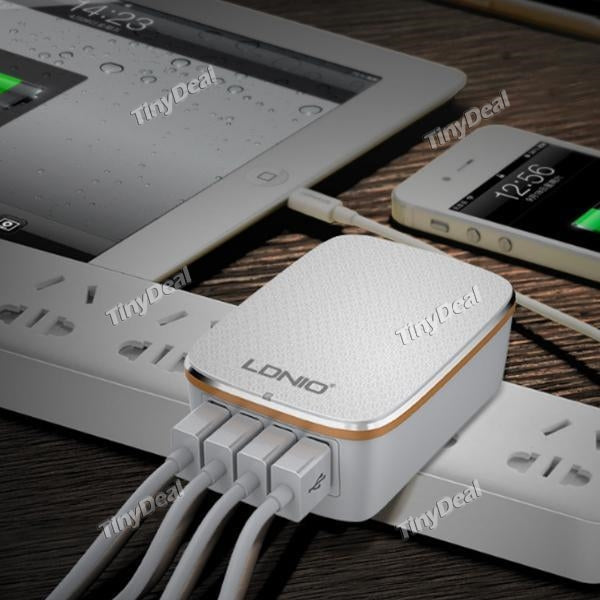 4 USB Multi Ports 4.4A Fast Charger UK EU AU Plugs Wall Travel Charger for iPhone 5/6/7 iPad Samsung LG