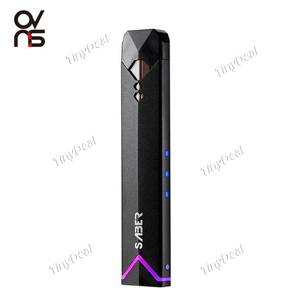 Authentic ROFVAPE ROF VAPE Ovns Saber 400mAh 7.2W 1.8ML E-Cigarette AIO Starter Kit - Black