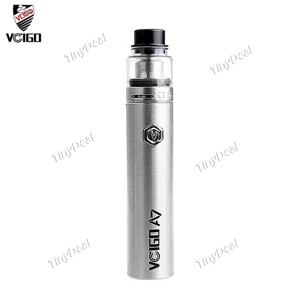 Authentic Sigelei Vcigo A7 3000mAh 2ML E-Cigarette AIO Starter Kit - Silvery SS Stainless Steel
