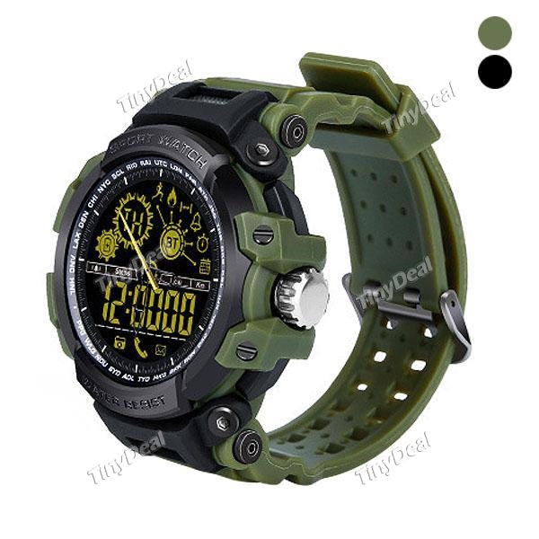 50 ATM Waterproof Smart Watch DX16 Call Message Remind Remote Camera Wristwatch Passometer Support Swim