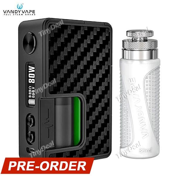 Presell Authentic VandyVape Pulse BF 80W TC VW APV Squonker Box Mod With Vandy Chip by Tony B. - Full Black