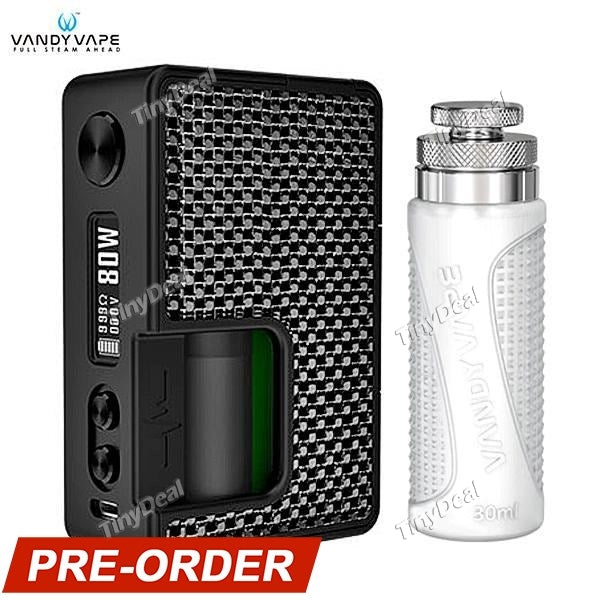 Presell Authentic VandyVape Pulse BF 80W TC VW APV Squonker Box Mod With Vandy Chip by Tony B. - Silvery Black
