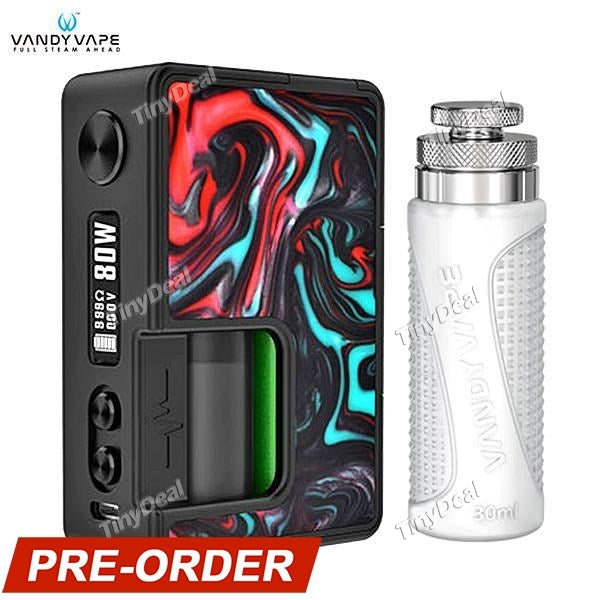 Presell Authentic VandyVape Pulse BF 80W TC VW APV Squonker Box Mod With Vandy Chip by Tony B. - Lava Red