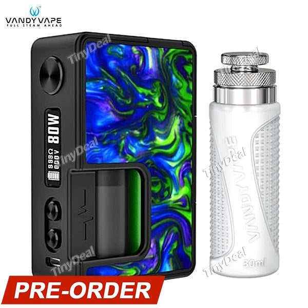 Presell Authentic VandyVape Pulse BF 80W TC VW APV Squonker Box Mod With Vandy Chip by Tony B. - Seaweed Greenery