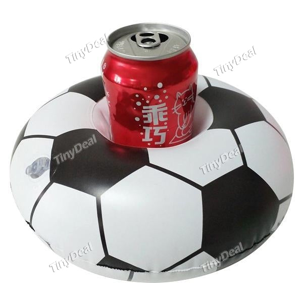Mini Creative Soccer Shape Inflatable Floating Water Cup Holder Pool Holders Party Beverage Coaster Pool Toys