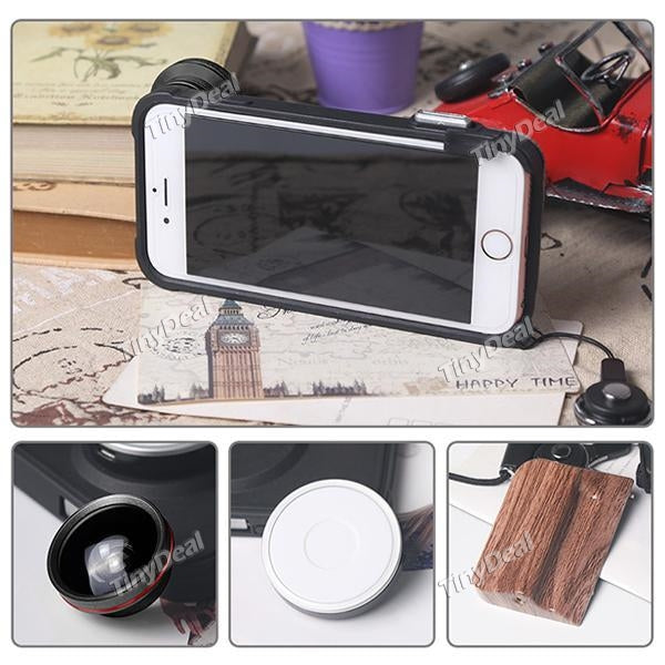 RK23 Phone Case with Wide Lens Kit Photography Case Anchor Live Tool for iPhone 7 8
