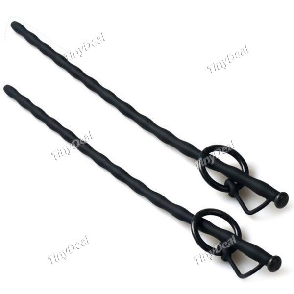35cm Urethral Sound Silicone Urethral Dilators Penis Plug for Male Masturbator Chastity Urethral Penis Inserts with Rings
