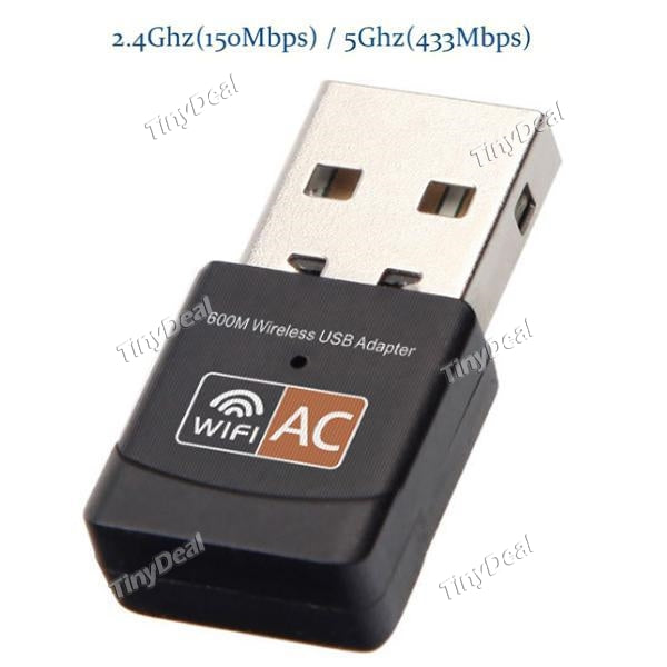 Wireless USB WiFi Adapter 600Mbps WiFi Antenna PC Network Dual Band 2.4+5.8GHZ USB Lan Ethernet Receiver 802.11ac Wi-Fi