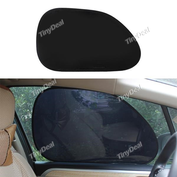 2 PCS Car Solar Protection 63.5*39cm Side Window Sun Shade Silver Visor Rear Window Oblique Block Sunshade Cover Screen