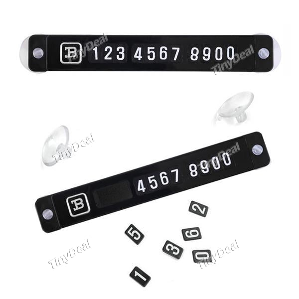 Universal Temporary Car Parking Card Magnetic Phone Number Card Plate Sucker Car Sticker for Car Accessories