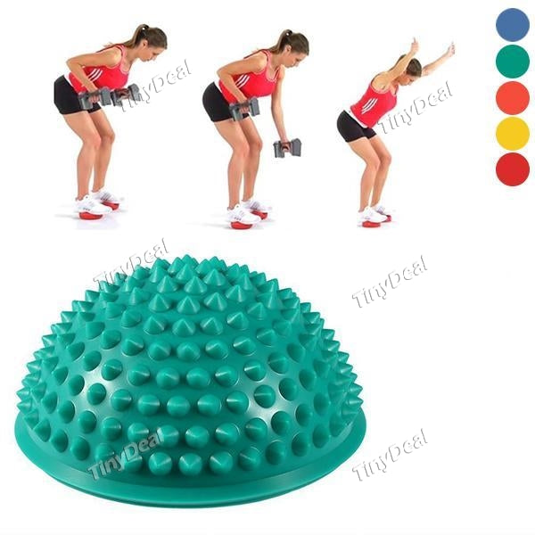 Yoga Half Ball Physical Fitness Appliance Exercise Balance Ball Point Massage Stepping Stones Semicircle Yoga Balls 4 Colors