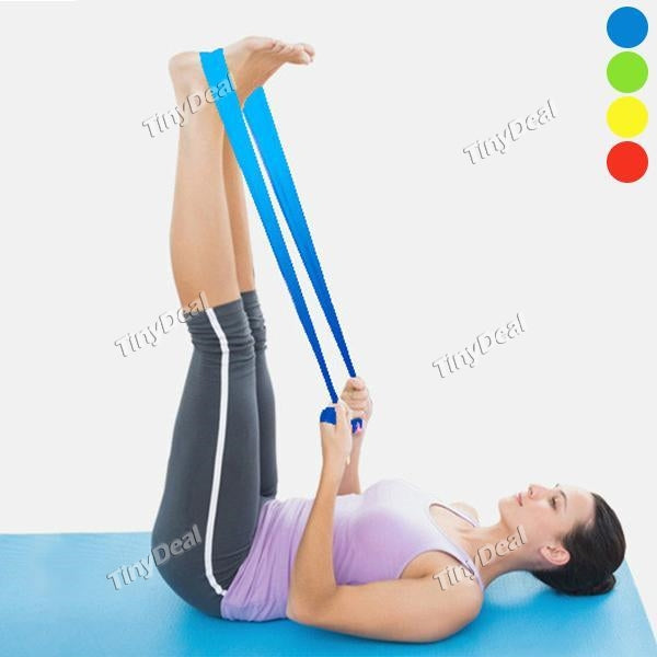 1.5m Yoga Pilates Stretch Resistance Band Exercise Fitness Band Training Elastic Exercise Fitness Rubber 150cm Natural Rubber