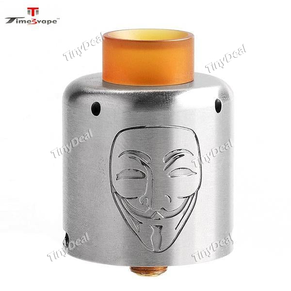 Authentic Timesvape Mask RDA Rebuildable Dripping Atomizer 30mm - Silvery SS Stainless Steel