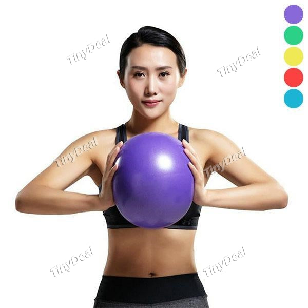 Mini Yoga Pilates Ball 25cm Stability Exercise Training Gym Anti Burst and Slip Resistant Balls with Inflatable Straw