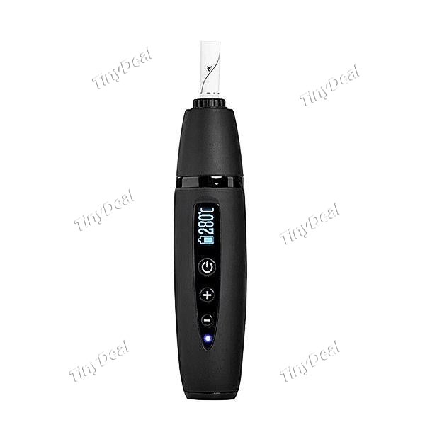 Authentic Anlerr Ovven Cigarette Dry Herb Vaporizer Kit Herbal Smoke Vape Pen - Black
