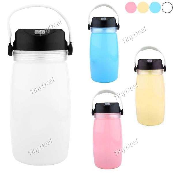 Solar Lantern Bottle LED Solar Bottle Lights Foldable Silicone Water Bottle Waterproof Rechargeable Camping Lantern LED Light