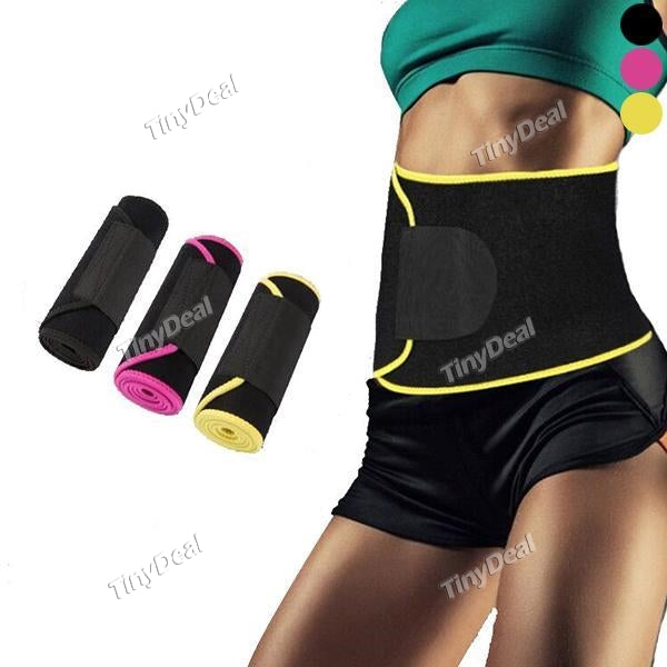 Unisex Sports Adjustable Waist Belt Fitness Sweat-absorbent Breathable Body Shaping Fat Burning Keep Warm