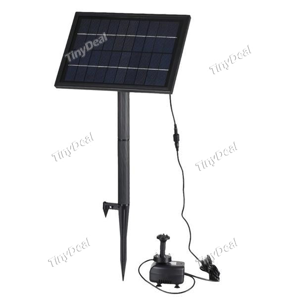 8V 2.5W Solar Power Brushless Water Pump Submersible Fountain Garden Pond Pump 180L/H Lift 100cm