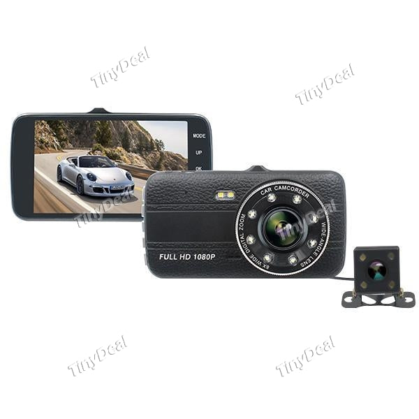 4.0 Inch Mini Car DVR Camera Full HD 1080P Dual Lens Video Recorder X300L G-Sensor