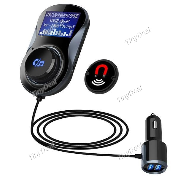 BC30 Bluetooth Car FM Transmitter Hifi Wireless Car Radio Receiver Stereo 1.44 Inch Display Supports TF/SD Card Car Kits Adapter