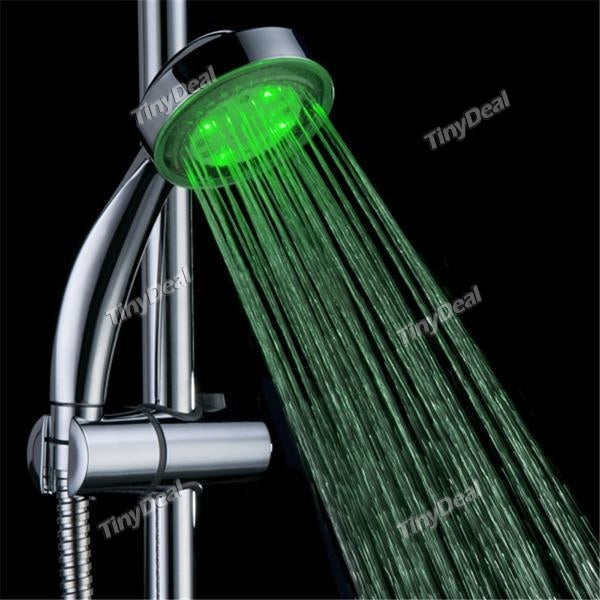 7-LED Temperature Sensor Shower Head 7 Colors Changing Shower Head Bathtub Faucet