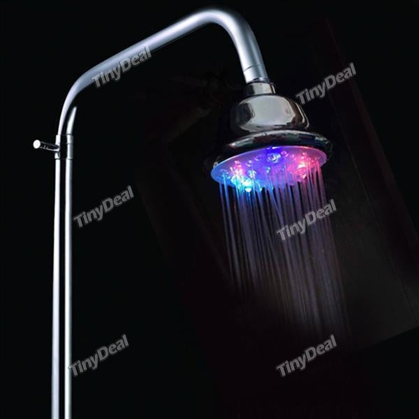 Colorful Self Change LED Shower Head LED Luminous Flicker Shower Nozzle Bathroom Accessories