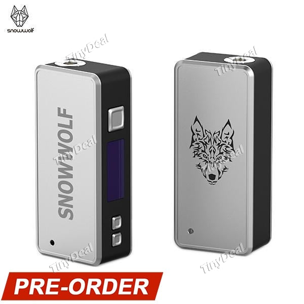 Authentic Sigelei Snowwolf 85W TC VW APV Box Mod - Silvery SS Stainless Steel
