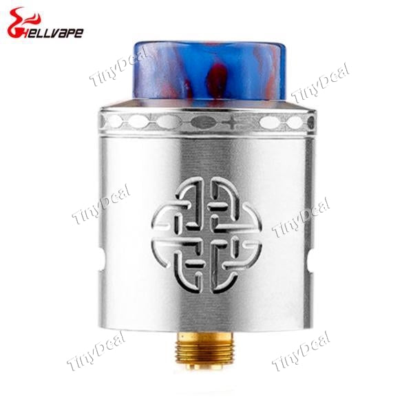 Authentic Hellvape Aequitas RDA 24MM Rebuildable Dripping Atomizer - Silvery SS Stainless Steel
