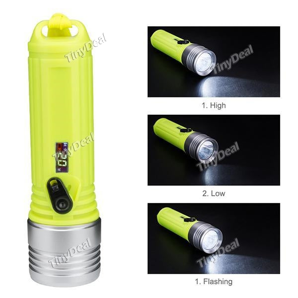 Powerful XML-L2 LED Diving Flashlight 18650 Torch Light Professional Dive Underwater Flashlights Waterproof