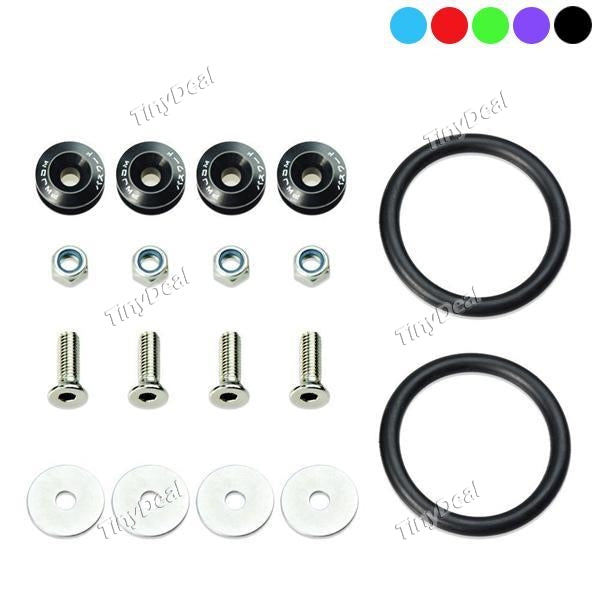 Finish Auto Body Moldings Bumper JDM Quick Release Fasteners for Car Bumpers Trunk Fender Hatch Lids Kit