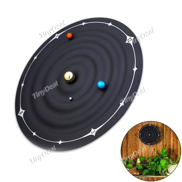 Creative Table Clock Modern Design Orbit Galaxy Magnetic Clocks Planet Ball Desk Watch Wall Mounted or Desktop Home Decor 8 inch