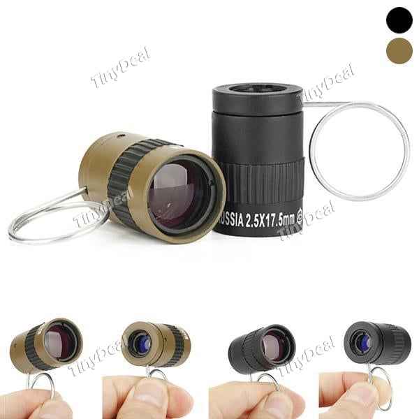 Mini Monocular Binocular Compact Thumb Handy Monocular Scope, Miniature Outdoor Spotting Scope 2.5X17.5 mm