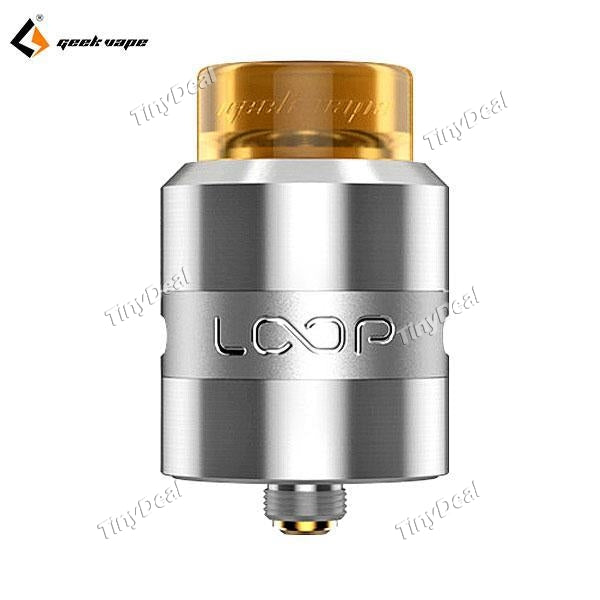 Authentic GeekVape Loop RDA Rebulidable Dripping Atomizer 24MM BF Pin - Silvery SS Stainless Steel