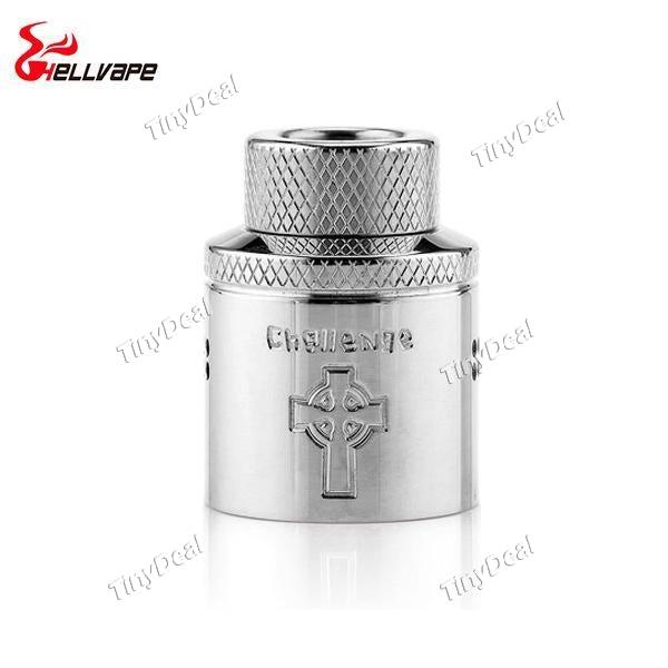 Authentic Hellvape Dead Rabbit Priest Challenge Cap 24mm - Silvery SS Stainless Steel