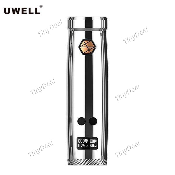 Presell Authentic Uwell Nunchaku 80W TC VW Variable Wattage Pen Style Mod APV - Silvery SS Stainless Steel