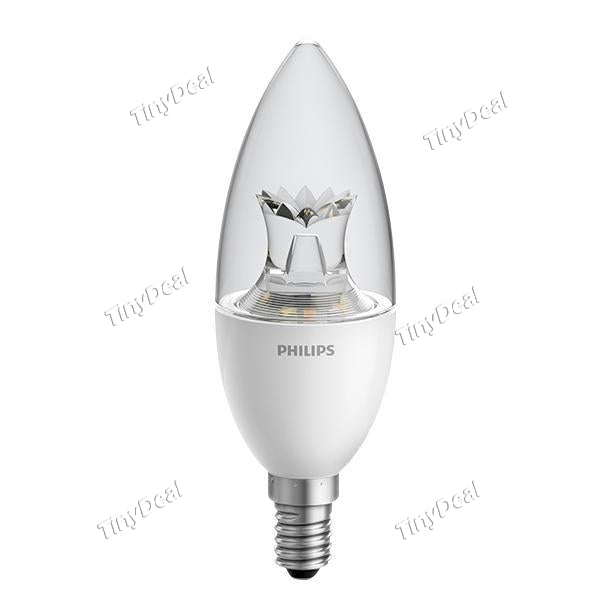 Xiaomi Philips Smart E14 LED Candle Light Bulb APP Group Control Adjustable Brightness Color Temperature-Scrub White Transparent