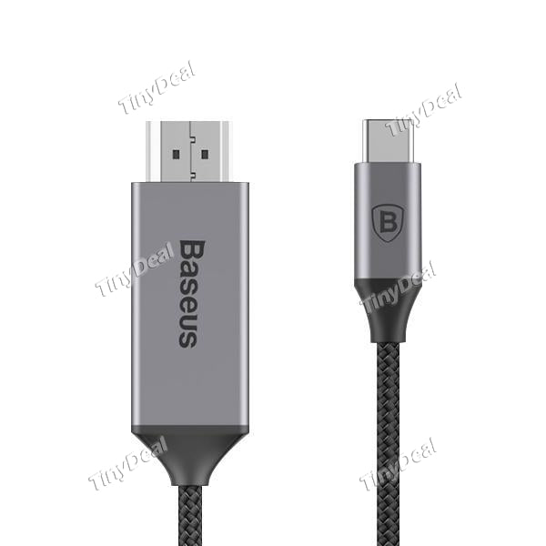 Baseus USB C to HDMI Audio Cable 4k 1080P 60HZ Type-c to HDMI 2.0 Video Cable for Macbook Samsung Xiaomi Laptop Split Screen