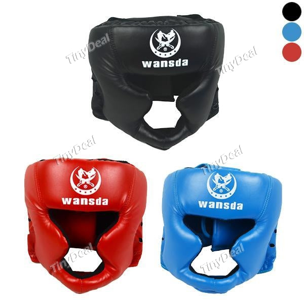 PU MMA Helmet Head Gear Kick Boxing Karate Head Guards Male Face Protectors Headgear Sparring Helmet Fighting