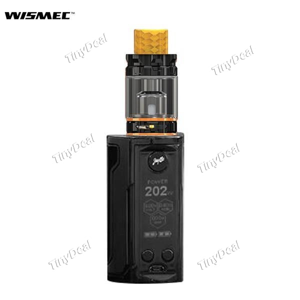 Authentic WISMEC Reuleaux RX GEN3 Dual 230W with Gnome King Kit - Gloss Black