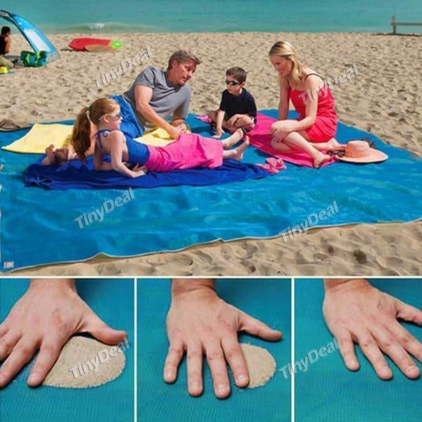 150*200CM Outdoor Beach Mat Picnic Blanket Quick Sand