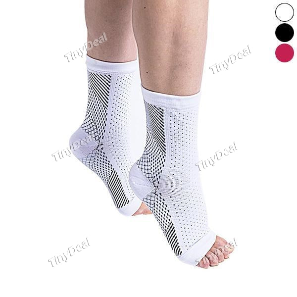 Men Women Foot Angel Anti Fatigue Compression Foot Sleeve Running Cycle Basketball Sports Socks Outdoor Men's Ankle Brace Sock