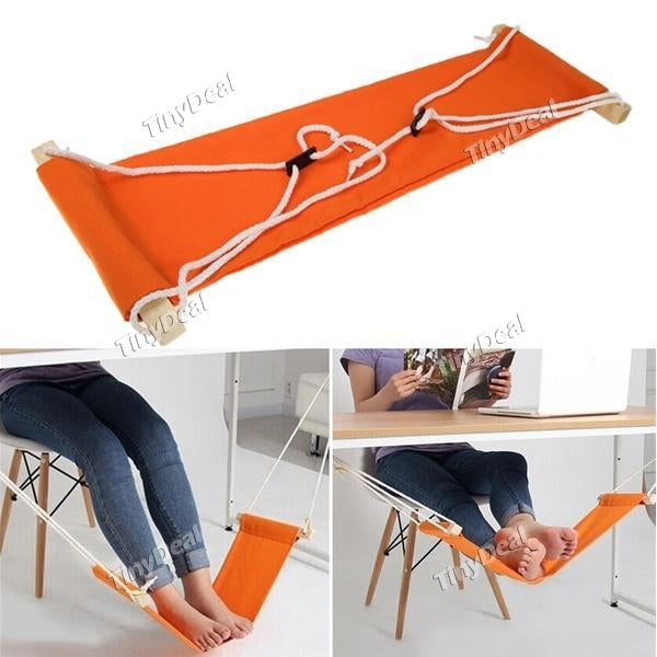 Home Office Foot Rest Desk Feet Hammock with Adjustable Durable Strap Foot Hammock Fixed Firmly Desk Foot Rest Foot Hammock