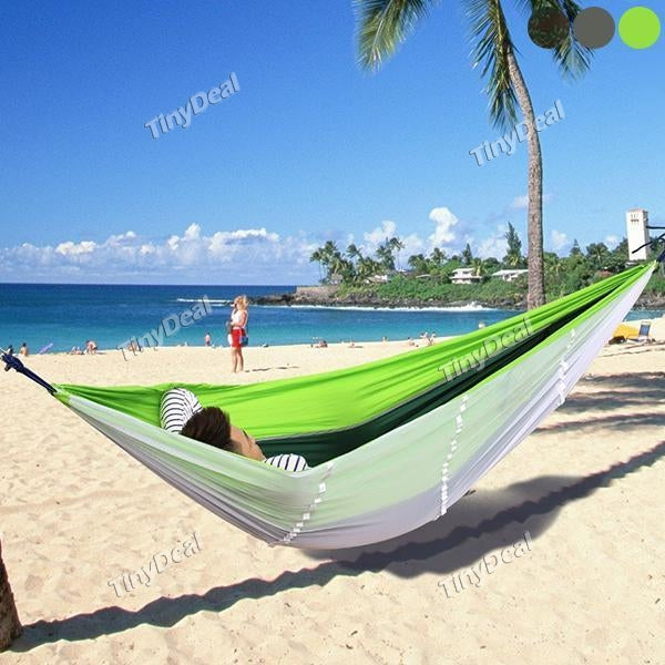 Portable Indoor Outdoor Hammock for Backpacking Camping Hanging Bed With Mosquito Net Sleeping Hammock